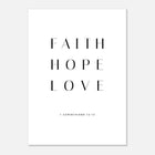 1 Corinthians 13:13 | Rolled Poster