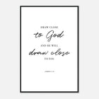 James 4:8 | Framed Poster