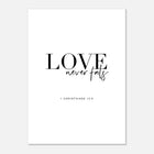 1 Corinthians 13:8 | Rolled Poster