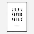 1 Corinthians 13:8 | Framed Poster